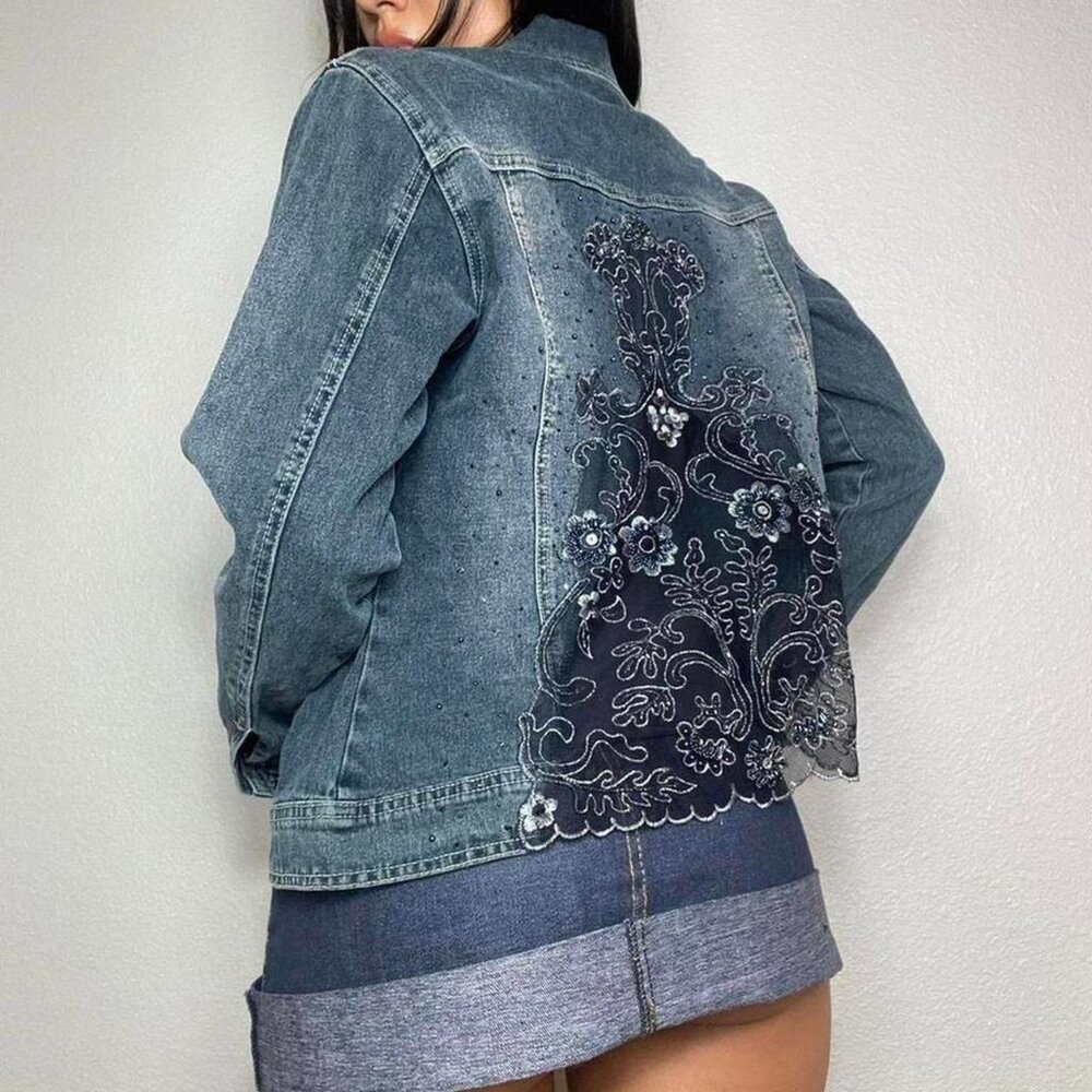 FAIRY EMBELLISHED JEAN JACKET